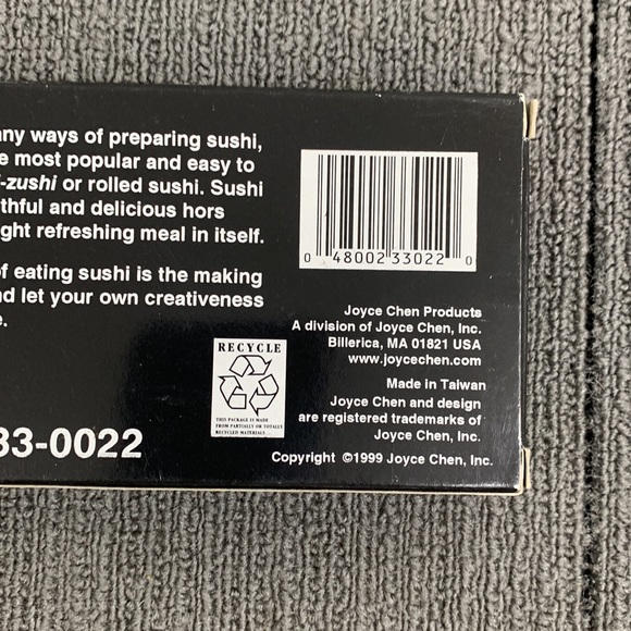 Joyce Chen Sushi Kit Make Your Own Rolled Sushi Open Box Missing Booklet - Picture 7 of 7